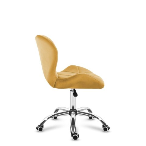Krzesło obrotowe welurowe Future 3.0 Mustard Yellow