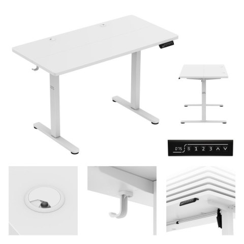Biurko elektryczne Leader 6.9 White 120 cm