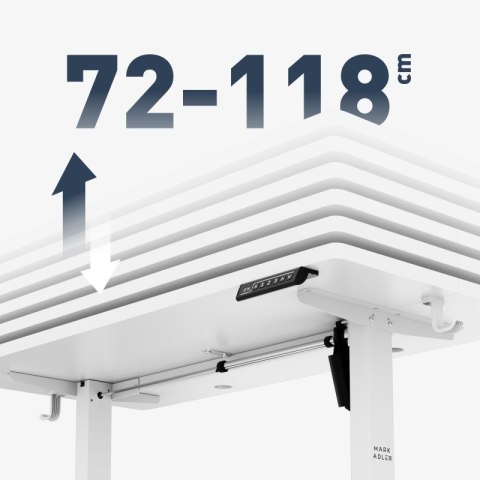 Biurko elektryczne Leader 6.9 White 120 cm