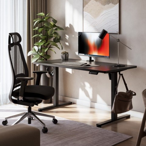 Biurko elektryczne Leader 7.3 Black 140 cm