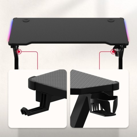 Biurko gamingowe Hero 2.3 RGB 120 cm