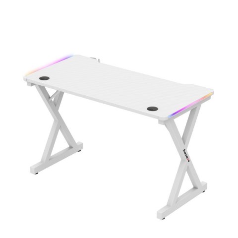 Biurko gamingowe Hero 2.3 RGB White 120 cm