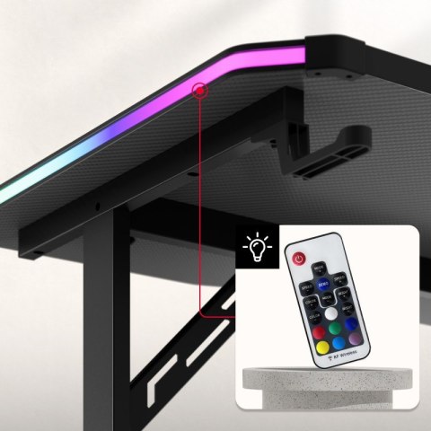 Biurko gamingowe Hero 3.6 RGB Black