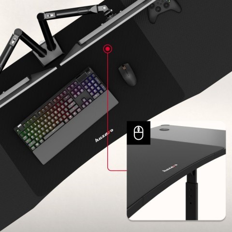 Biurko gamingowe Hero 4.6 RGB Black 160 cm