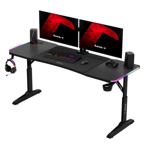 Biurko gamingowe Hero 4.6 RGB Black 160 cm