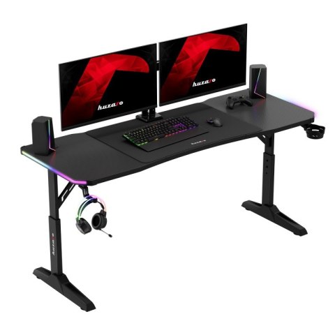 Biurko gamingowe Hero 4.6 RGB Black 160 cm