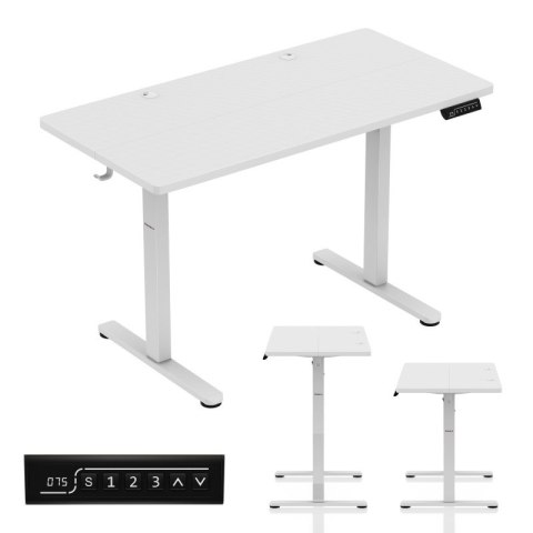 Biurko gamingowe elektryczne Hero 8.1 White
