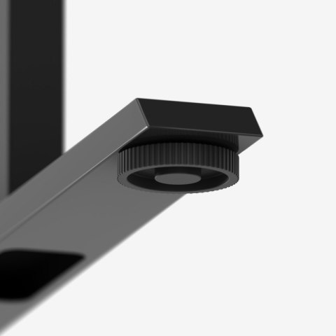 Biurko gamingowe narożne z regulacją Hero 7.3 Black 140 cm