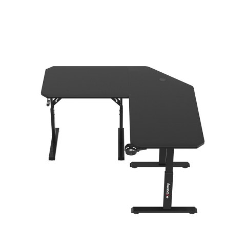 Biurko gamingowe narożne z regulacją Hero 7.3 Black 140 cm