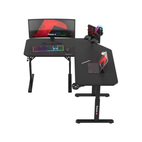 Biurko gamingowe narożne z regulacją Hero 7.3 Black 140 cm