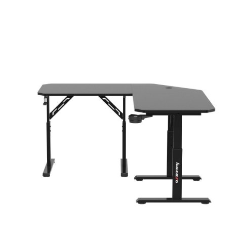 Biurko gamingowe narożne z regulacją Hero 7.3 Black 140 cm