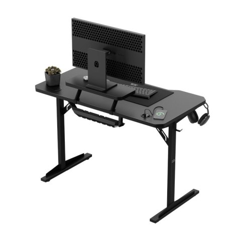 Biurko komputerowe z półką Leader 5.1 Black 115 cm
