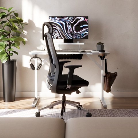 Biurko komputerowe z półką Leader 5.1 White 115 cm