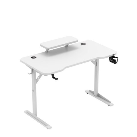 Biurko komputerowe z półką Leader 5.1 White 115 cm