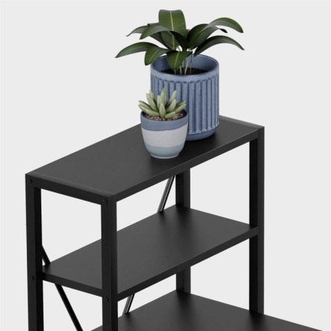 Biurko narożne z półkami Leader 5.9 Black 145 cm
