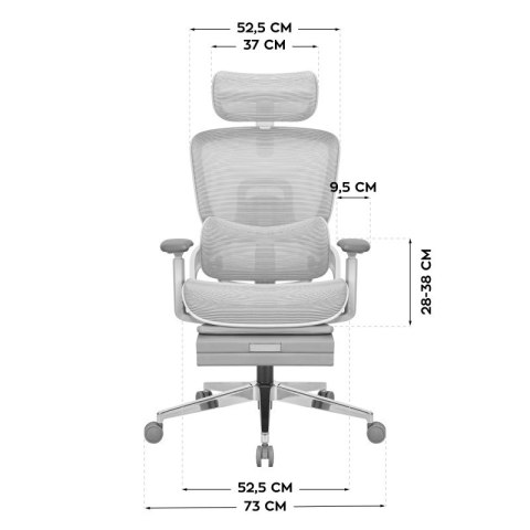 Fotel ergonomiczny Expert 9.3 Grey