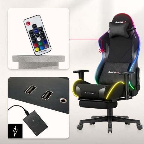 Fotel gamingowy Force 5.7 RGB Black