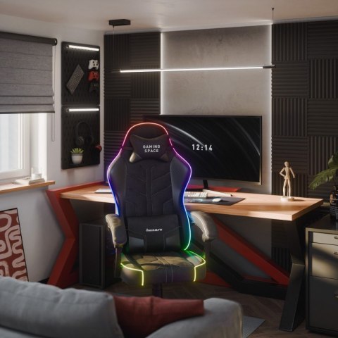 Fotel gamingowy welurowy Force 2.7 RGB Black