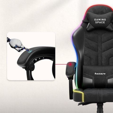 Fotel gamingowy welurowy Force 2.7 RGB Black