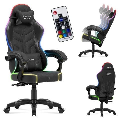Fotel gamingowy welurowy Force 2.7 RGB Black