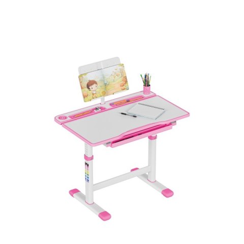 Biurko dziecięce regulowane Study 3.0 Pink 66 cm