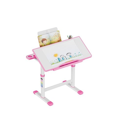 Biurko dziecięce regulowane Study 3.0 Pink 66 cm