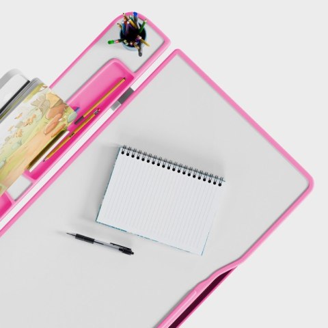 Biurko dziecięce regulowane Study 3.0 Pink 66 cm