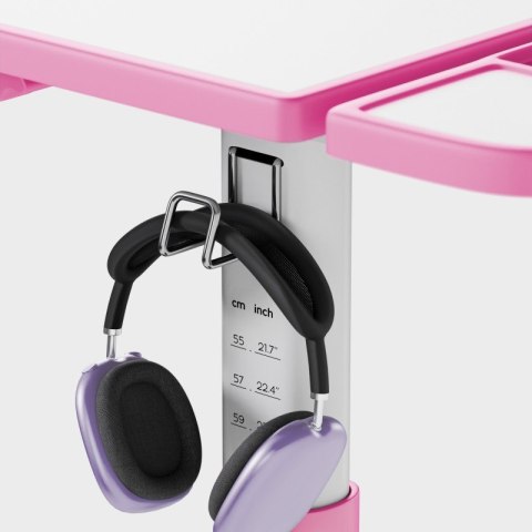 Biurko dziecięce regulowane Study 3.0 Pink 66 cm