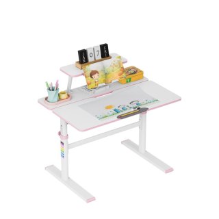 Biurko dziecięce regulowane Study 3.7 Pink 90 cm