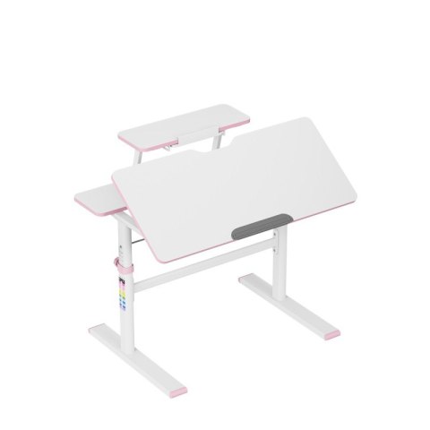 Biurko dziecięce regulowane Study 3.7 Pink 90 cm