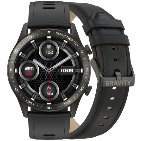 Gravity Smartwatch Gravity Czarny 2 Paski GT10-3