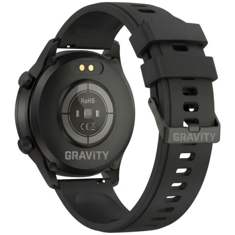Gravity Smartwatch Gravity Czarny 2 Paski GT10-3