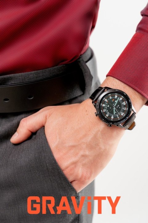 Gravity Smartwatch Gravity Czarny 2 Paski GT10-3