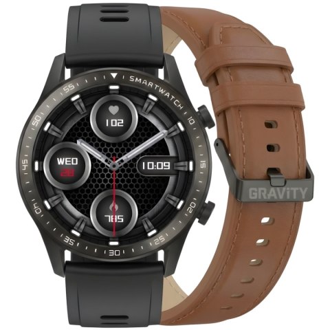 Gravity Smartwatch Gravity Czarny 2 Paski GT10-4