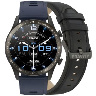 Gravity Smartwatch Gravity Czarny 2 Paski GT10-5