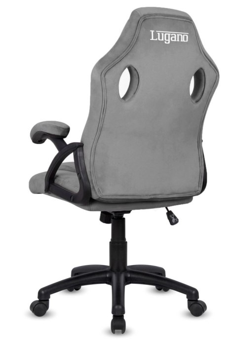 Lugano Fotel obrotowy do biurka CARRERA M ALCANTARA GREY NEW