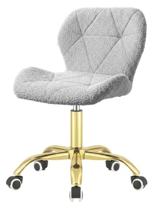Lugano Krzesło obrotowe VASTO OFFICE BOUCLE GREY GOLD