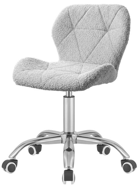 Lugano Krzesło obrotowe VASTO OFFICE BOUCLE GREY SILVER