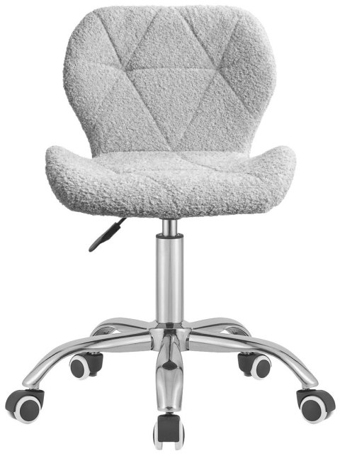 Lugano Krzesło obrotowe VASTO OFFICE BOUCLE GREY SILVER