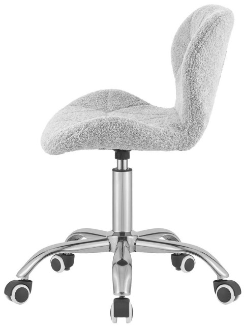 Lugano Krzesło obrotowe VASTO OFFICE BOUCLE GREY SILVER